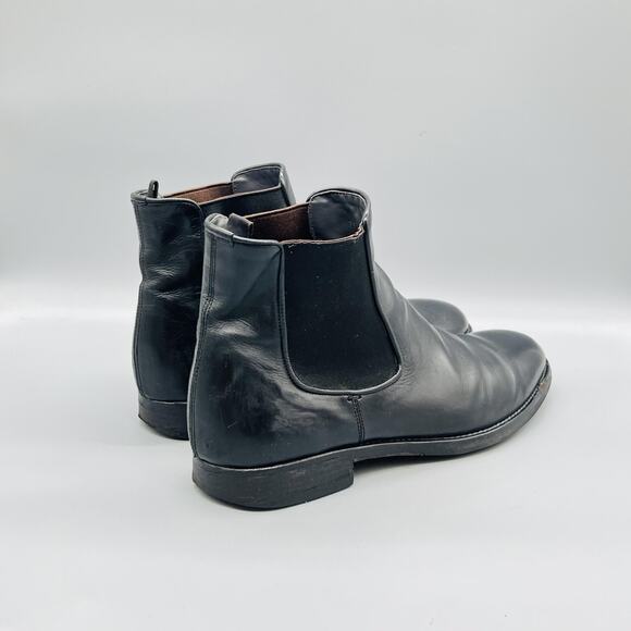To Boot New York Boots Mens 9 Black Leather Adam Derrick Chelsea Ankle Shoes